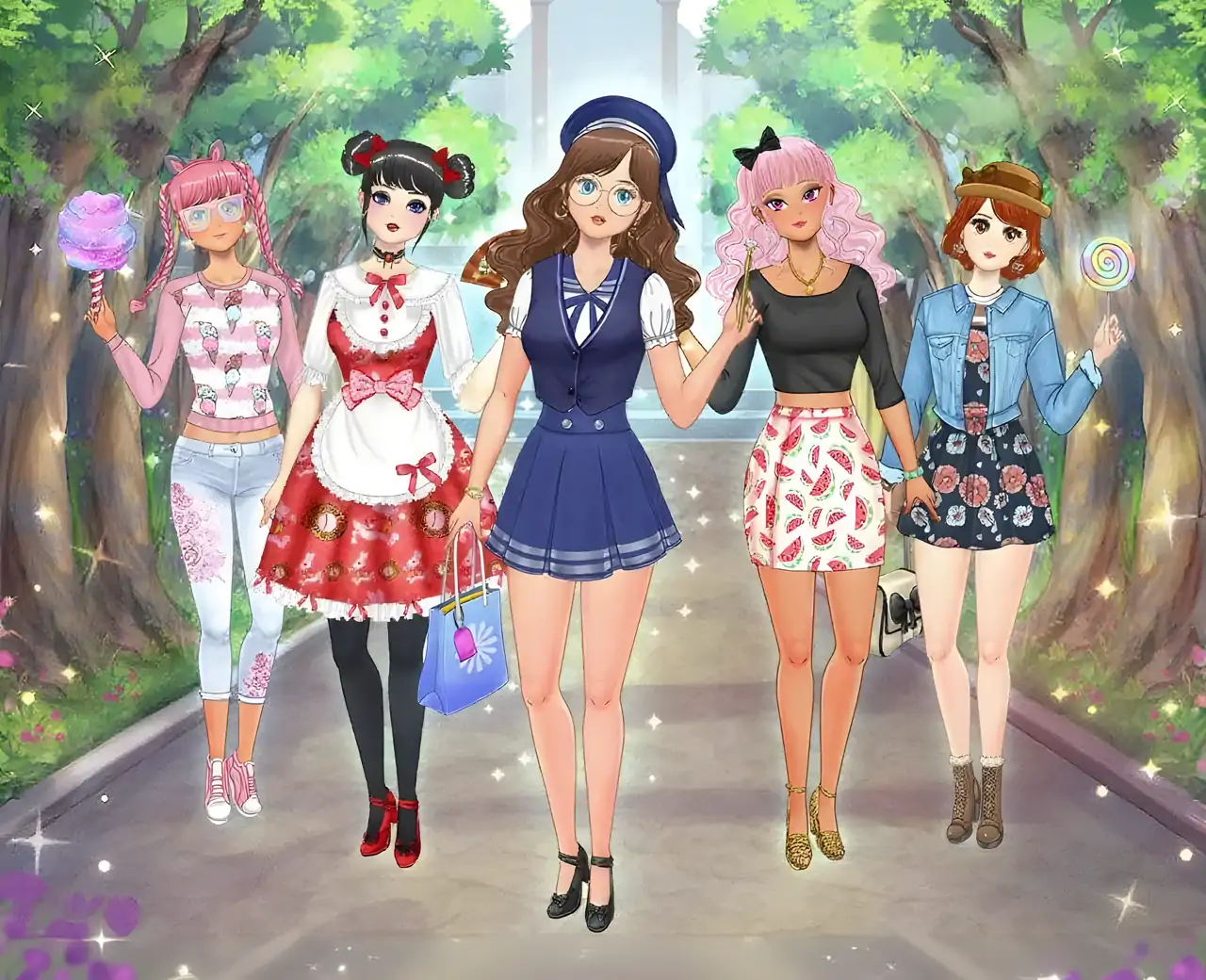 可爱高中女生