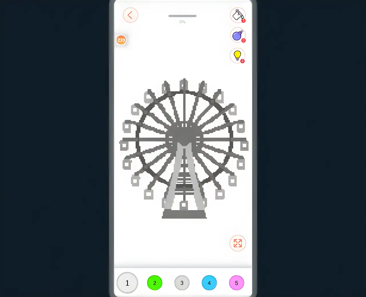 像素涂色游戏