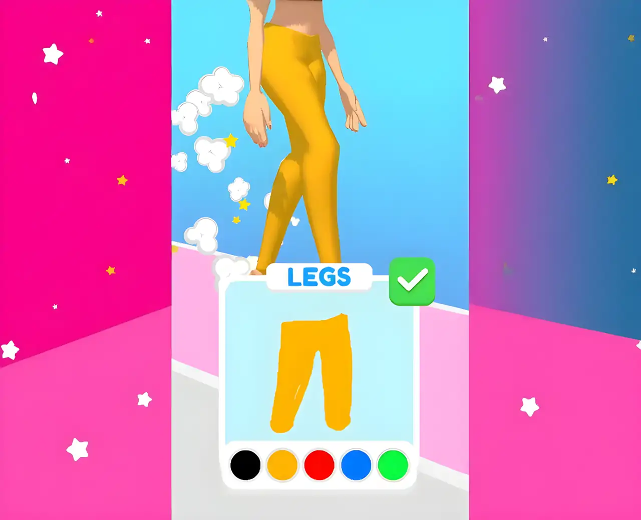 画连衣裙