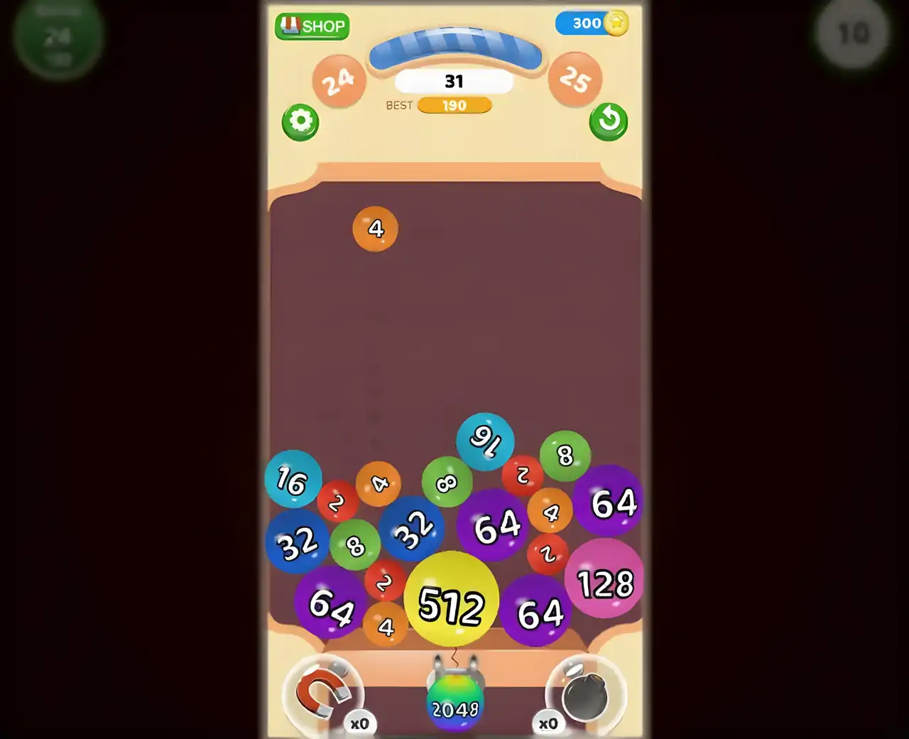 2048个球