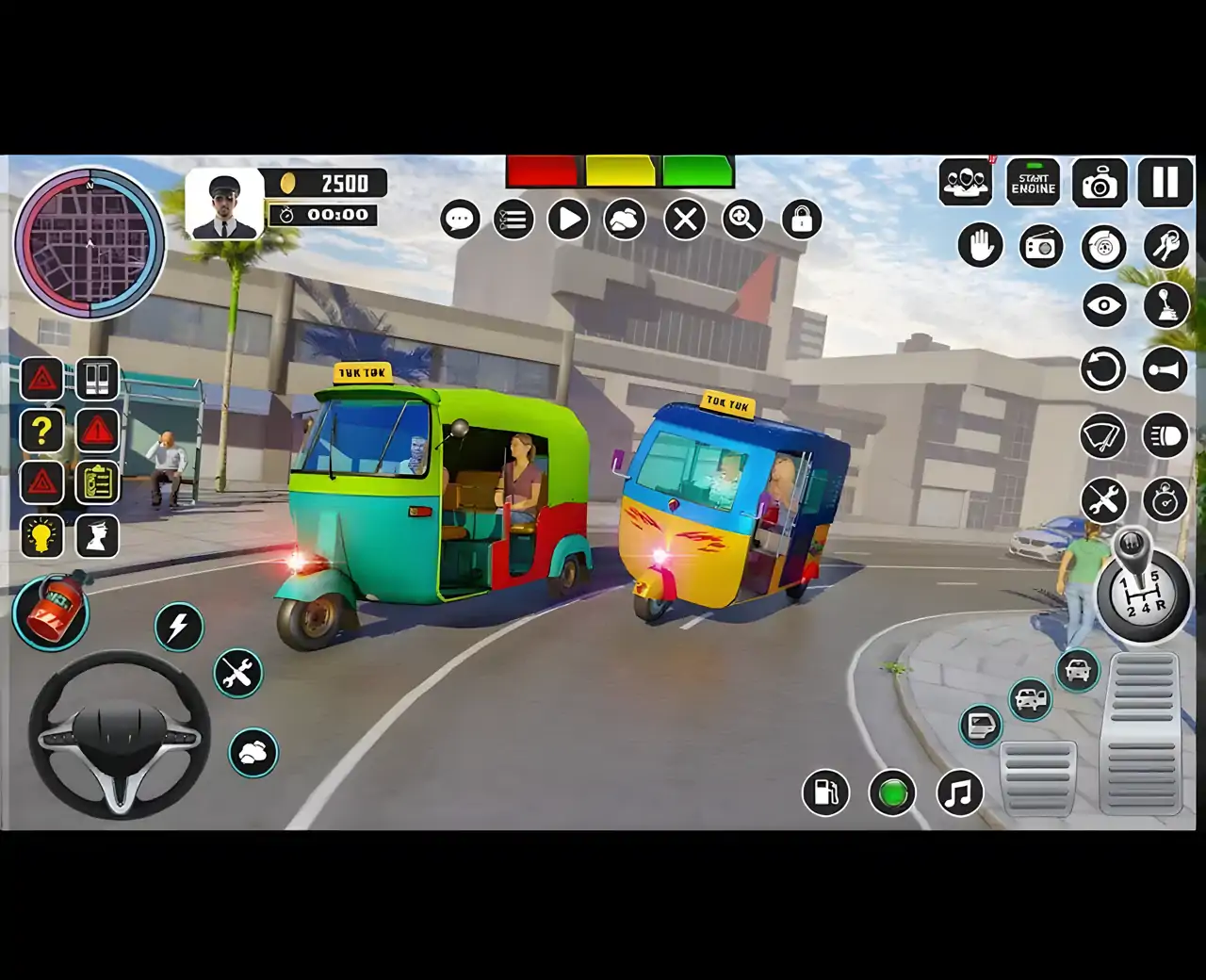 自动人力车3D：嘟嘟车游戏