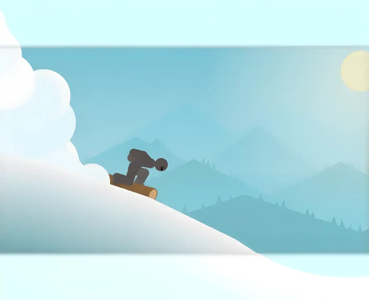 火柴人滑雪板