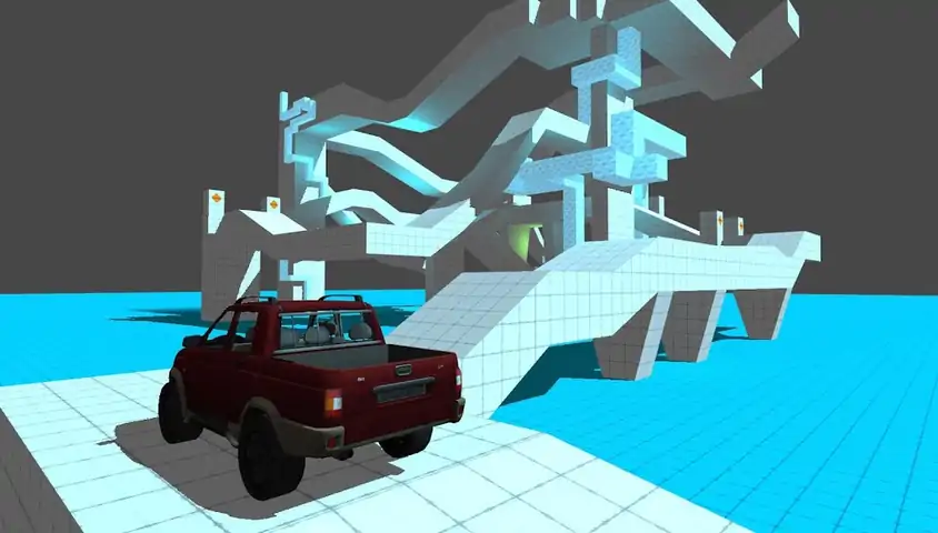 4x4立方体山爬赛车
